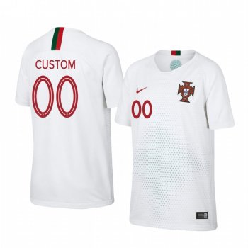 Youth 2018 World Cup Portugal Custom Youth Away Official Jersey