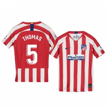 Youth Thomas Partey Atletico de Madrid 19-20 Home Red White Official Short Sleeve Jersey