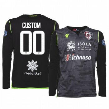 19-20 Cagliari Calcio Custom Black Goalkeeper Home Jersey Men's