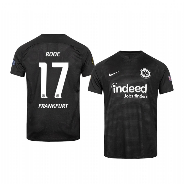 Youth Sebastian Rode Eintracht Frankfurt 2020 Black Europa League Official Jersey