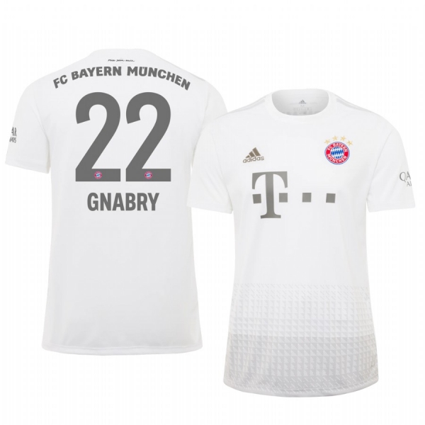 Bayern Munich Serge Gnabry White Away Jersey 19-20 Men's