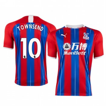 Men's Andros Townsend Crystal Palace Home Short Sleeve Jersey 19-20