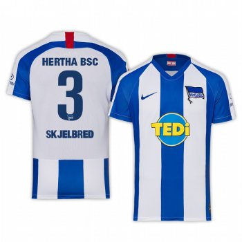 Midfielder Hertha BSC Per Ciljan Skjelbred Men's Home Jersey 19-20