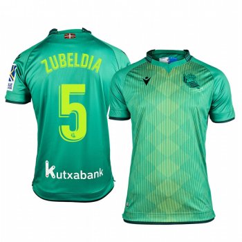 Real Sociedad Igor Zubeldia Away Short Sleeve Jersey 19-20