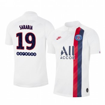 Pablo Sarabia Paris Saint-Germain 19-20 Third Men's White Alternate Short Sleeve Jersey