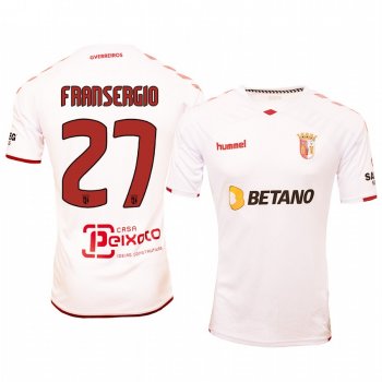 Fransergio Braga Away White Short Sleeve Jersey