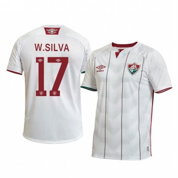 Fluminense Wellington Silva 2020 Away Men's White Short Sleeve Jersey