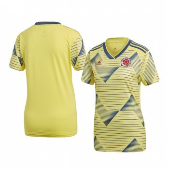 Colombia Custom Women's 2019 Home Replica Short Sleeve Jersey