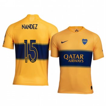 Boca Juniors Nahitan Nandez Men's 19-20 Away Replica Short Sleeve Jersey