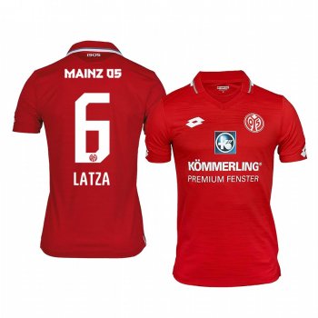 Mainz 05 Danny Latza 19-20 Home Men's Red Short Sleeve Jersey