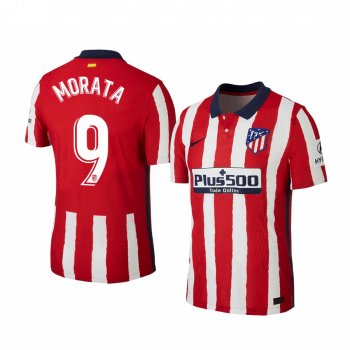 Atletico de Madrid Alvaro Morata Men's Red Home Short Sleeve Jersey 2020-21