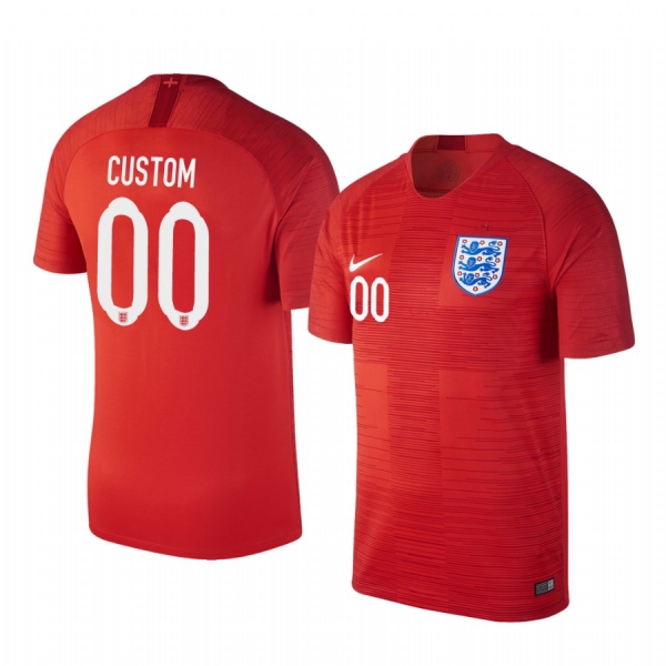 2018 World Cup England Custom Men's Away Official Jersey