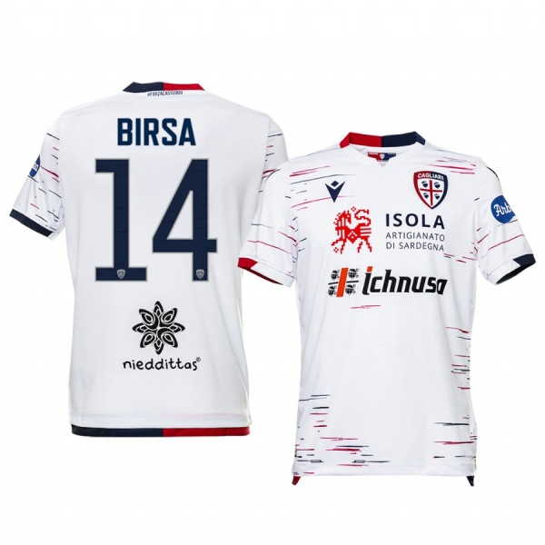 Valter Birsa Cagliari Calcio 19-20 Away Short Sleeve Jersey