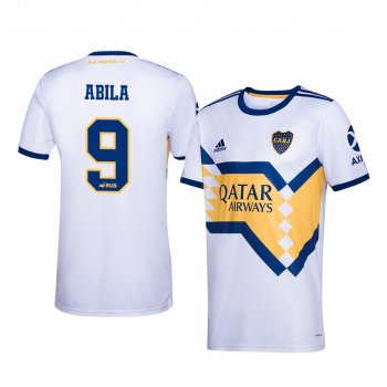 Ramon Abila Boca Juniors 2020-21 White Away Official Jersey Men's