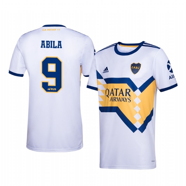 Ramon Abila Boca Juniors 2020-21 White Away Official Jersey Men's