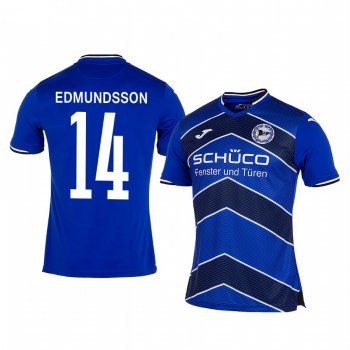 Joan Simun Edmundsson Arminia Bielefeld 19-20 Blue Home Men's Short Sleeve Jersey