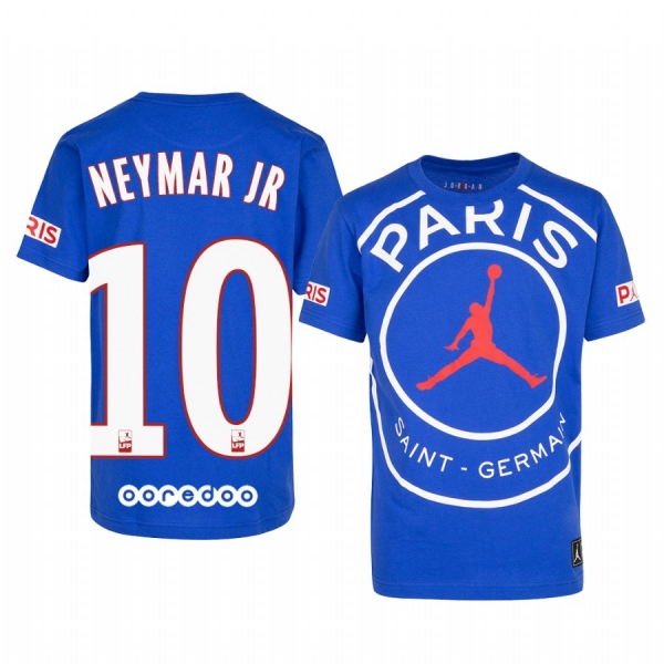 Paris Saint-Germain Neymar JR Men's Royal Game T-Shirt 2020-21