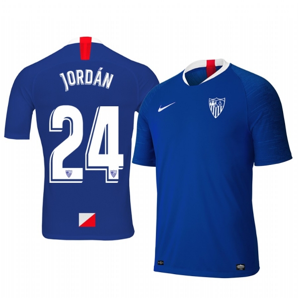 Youth Joan Jordan Sevilla 19-20 Third Blue Short Sleeve Jersey