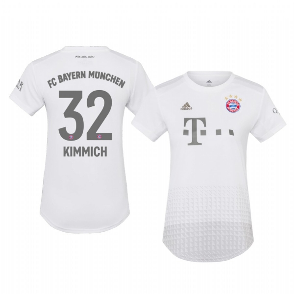 Women's Bayern Munich Joshua Kimmich White Away Jersey 19-20