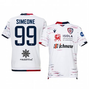 Cagliari Calcio Giovanni Simeone 19-20 Away Men's Short Sleeve Jersey