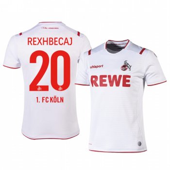 1. FC Koln Elvis Rexhbecaj 19-20 Home Men's White Short Sleeve Jersey