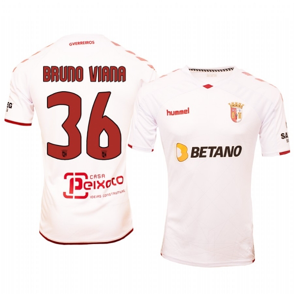 Bruno Viana Braga Away White Short Sleeve Jersey