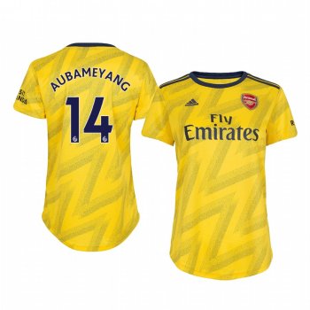 Women's Pierre-Emerick Aubameyang Arsenal Away Short Sleeve Jersey 19-20