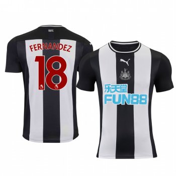 Men's Federico Fernández Newcastle United Home Short Sleeve Jersey 19-20