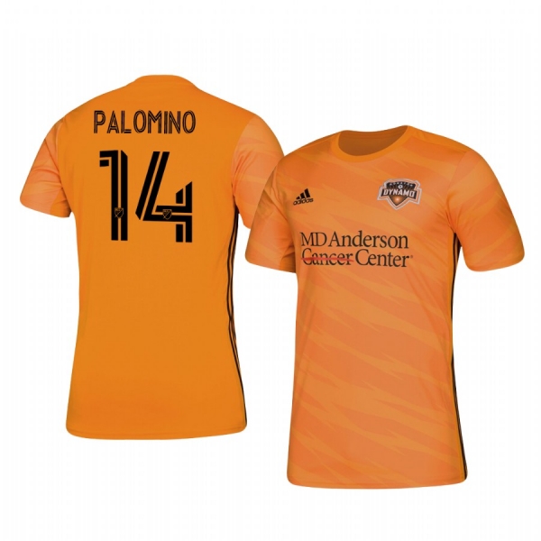 Marcelo Palomino Houston Dynamo 2020-21 Home Men's Orange Short Sleeve Jersey