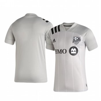 Montreal Impact 2020-21 Away Replica Short Sleeve Gray Jersey