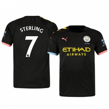 Raheem Sterling Manchester City Away Men's Short Sleeve Jersey 19-20