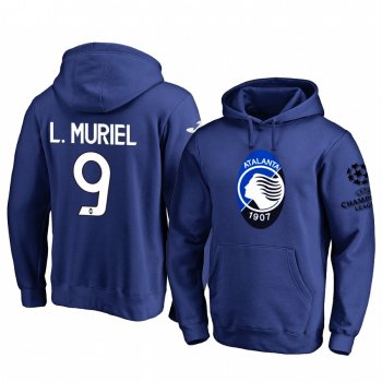 Luis Muriel Atalanta Team Logo Royal 2020 UEFA Champion League Pullover Hoodie