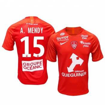 Men's Stade Brestois 29 Alexandre Mendy Home Jersey 19-20