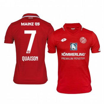 Mainz 05 Robin Quaison 19-20 Home Men's Red Short Sleeve Jersey