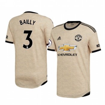 Eric Bailly Manchester United 2020 Away Authentic Short Sleeve Tan Jersey