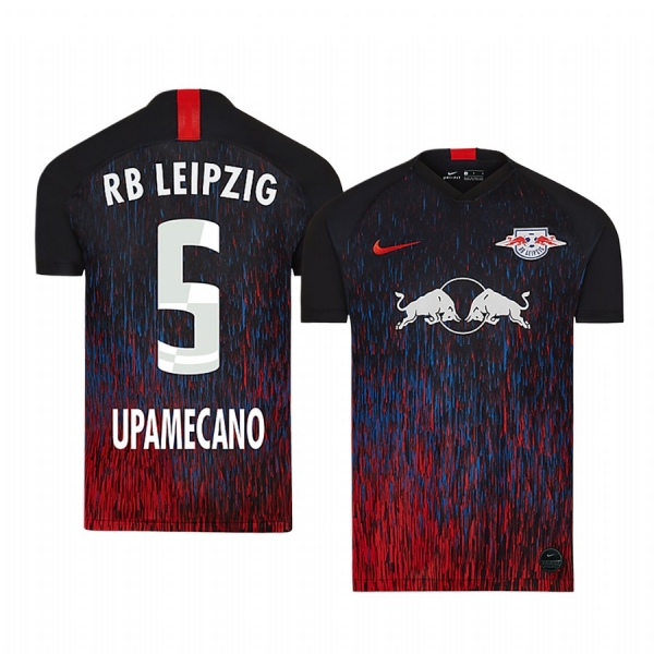 RB Leipzig Dayot Upamecano Men's 2020 UEFA Champion League Authentic Short Sleeve Jersey