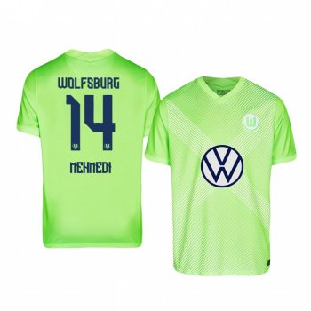 Admir Mehmedi VfL Wolfsburg 2020-21 Away Men's Green Short Sleeve Jersey