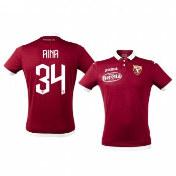 Torino Ola Aina 19-20 Home Men's Short Sleeve Jersey