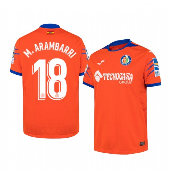 Getafe Mauro Arambarri Men's 19-20 Away Replica Short Sleeve Jersey