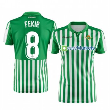 Women's Real Betis Nabil Fekir Green Home Short Sleeve Jersey 19-20