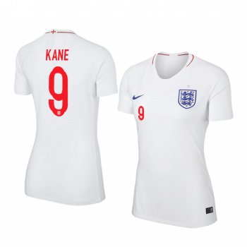 Women's Harry Kane England 2018 World Cup Home White Short Sleeve Jersey