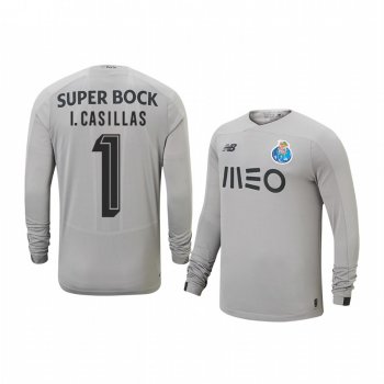 Youth Iker Casillas Fernandez Porto 19-20 Away Goalkeeper Gray Retired Player Jersey