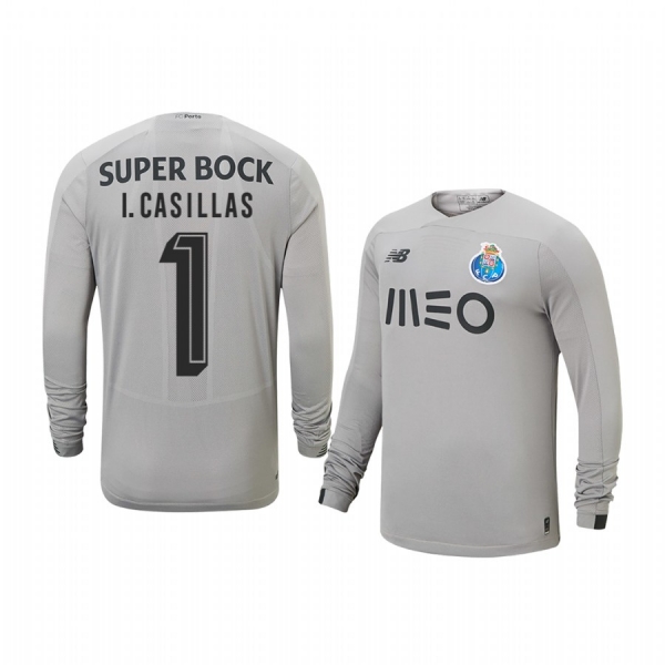 Youth Iker Casillas Fernandez Porto 19-20 Away Goalkeeper Gray Retired Player Jersey