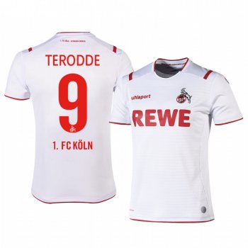 1. FC Koln Simon Terodde 19-20 Home Men's White Short Sleeve Jersey