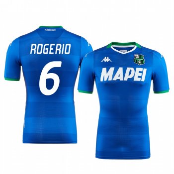 Rogerio U.S. Sassuolo Calcio 2019-20 Blue Third Men's Short Sleeve Jersey