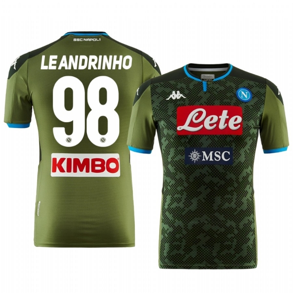 Leandrinho SSC Napoli 19-20 Away Short Sleeve Jersey