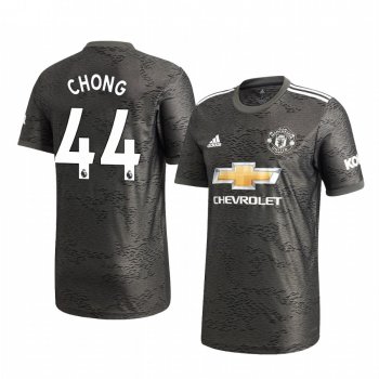 Tahith Chong Manchester United 2020-21 Away Men's Black Short Sleeve Jersey