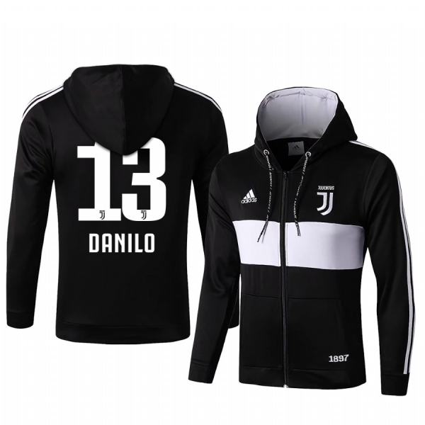 Danilo Juventus Black Classic Full-Zip Jacket