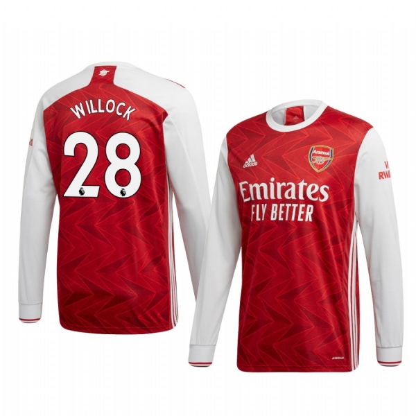 Joe Willock Arsenal 20-21 Home Men's Red Replica Jersey