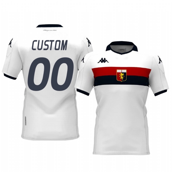 Custom Genoa 19-20 Away Short Sleeve Jersey